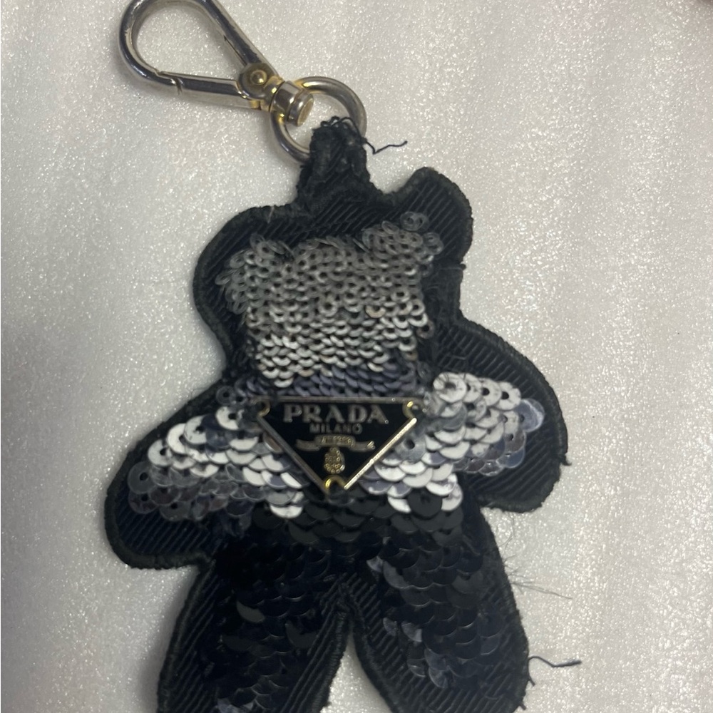 Prada Sequin Bear Key Holder